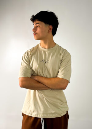 CAMISETA OVERSIZED BLINDA BEGE UNISSEX