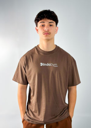 CAMISETA OVERSIZED BLINDAGYM MARROM UNISSEX